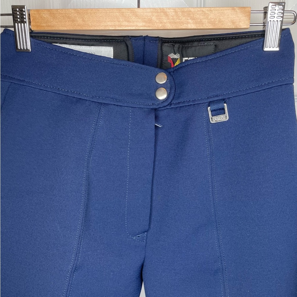 FERA Ski Snowboard Pant Wool Blend Stirrup Size 12R Navy Blue EUC Vintage - Picture 3 of 8